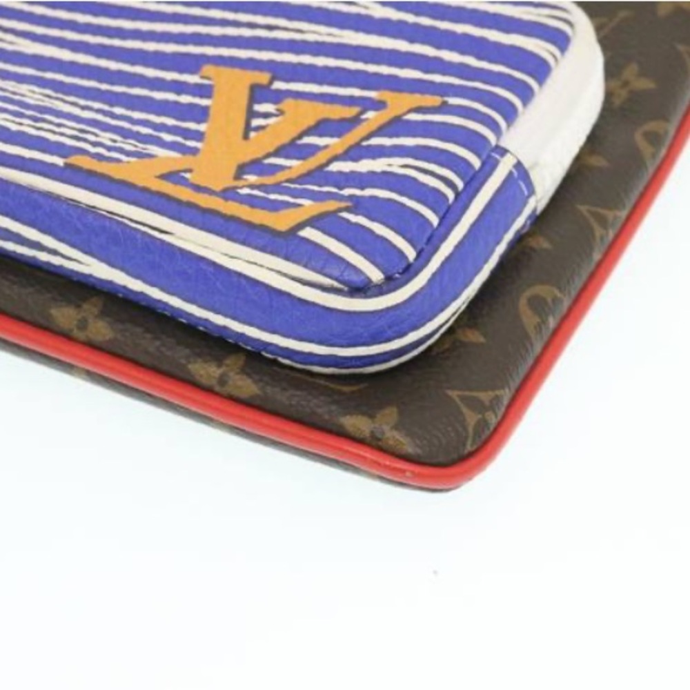 🕹️ Louis Vuitton 🕹️ Monogram A4 Multipocket Pochette Clutch/Laptop Bag NWT - Picture 5 of 16